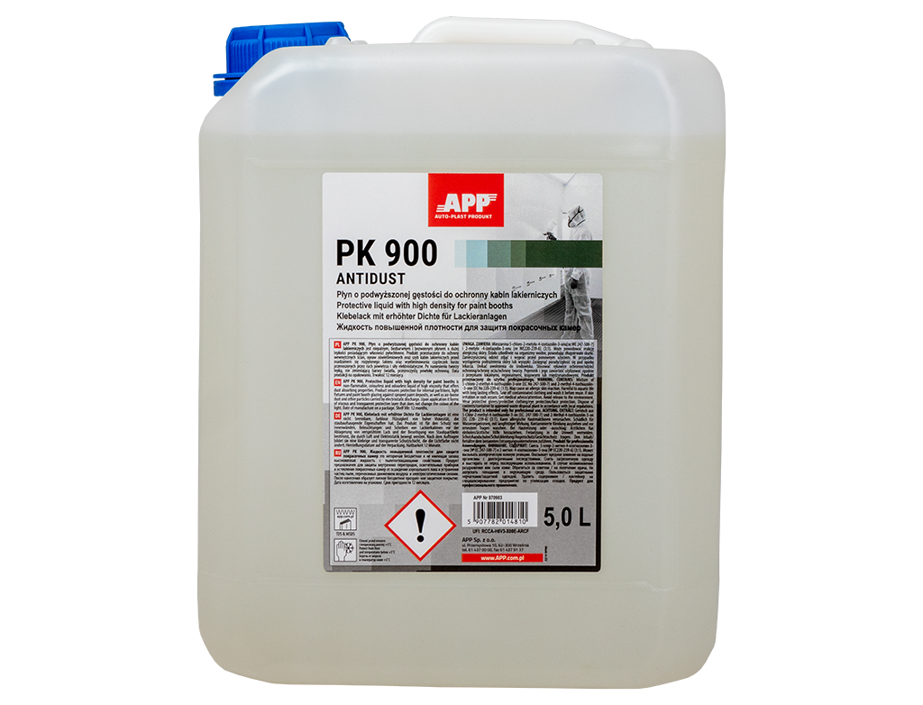 Liquide protecteur pour mur de cabine de peinture auto. APP PK 900 Antidust – 070903