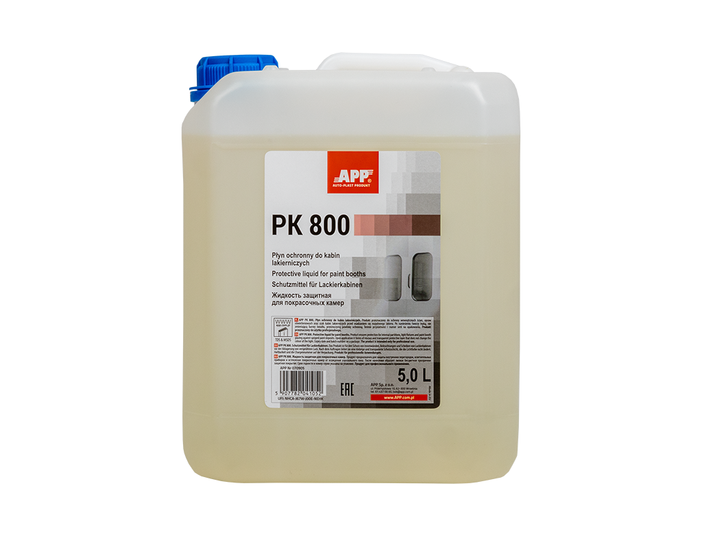 Liquide protecteur pour mur de cabine de peinture auto APP PK 800 – 070905