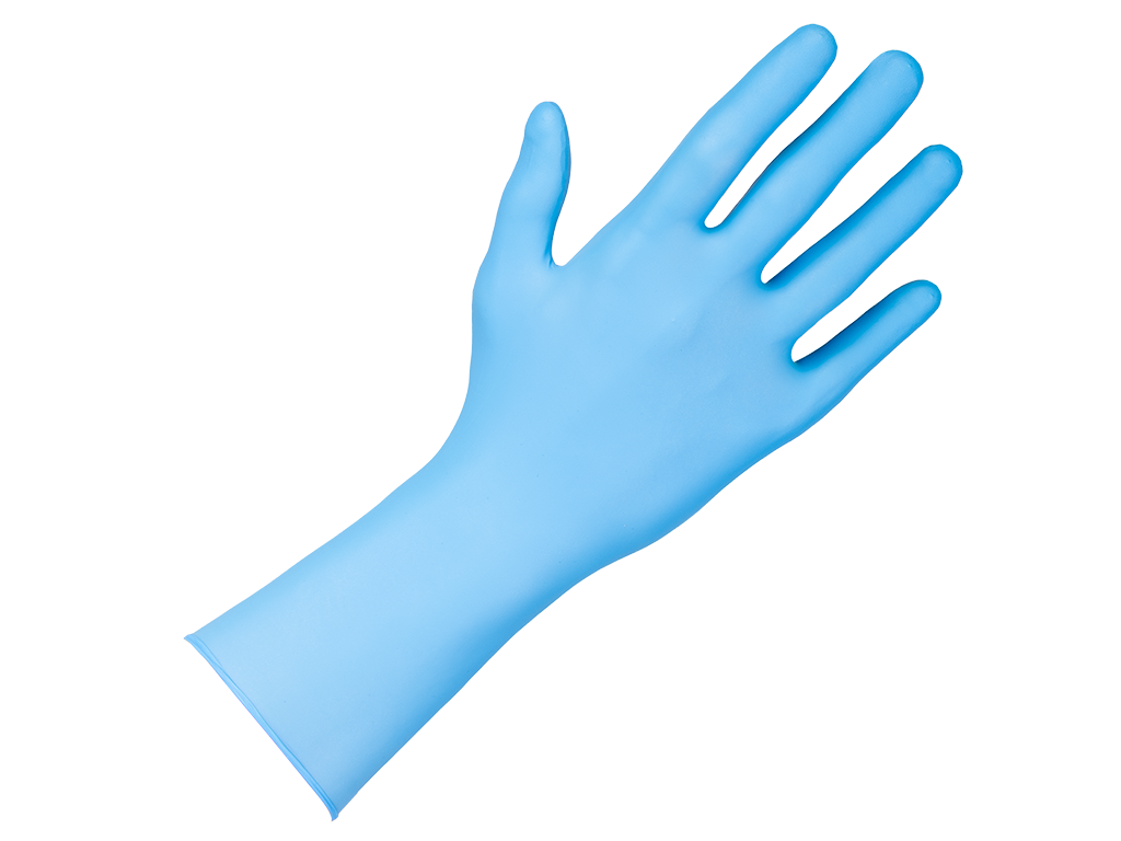 Gants jetables en nitrile, longs APP QUARTZ Q910 Extra Strong – 090651