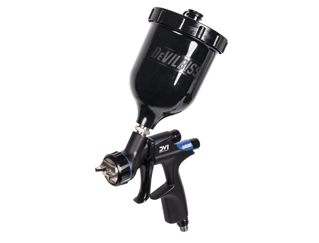 Pistolet pulverisation DeVILBISS DV1 Basecoat (elementy niebieskie) – 160960
