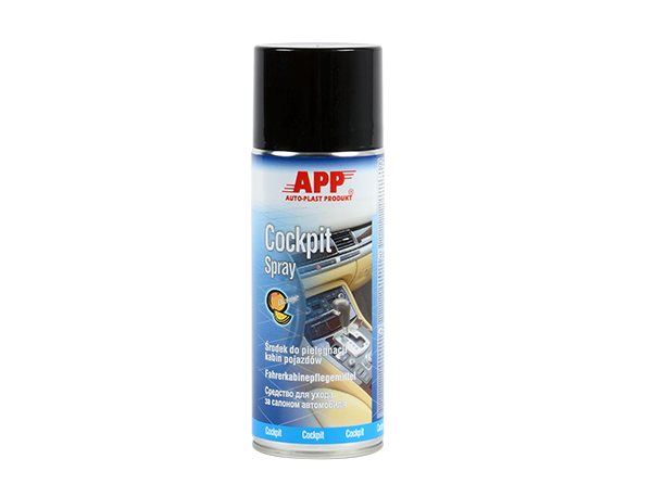 Produit sans silicone pour nettoyage des cabines de véhicules APP Cockpit Spray – 212019