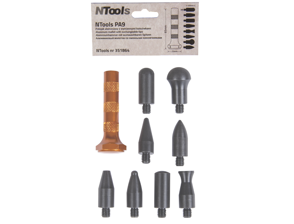 Maillet en aluminium avec embouts remplaçables NTools PA9 – 351864