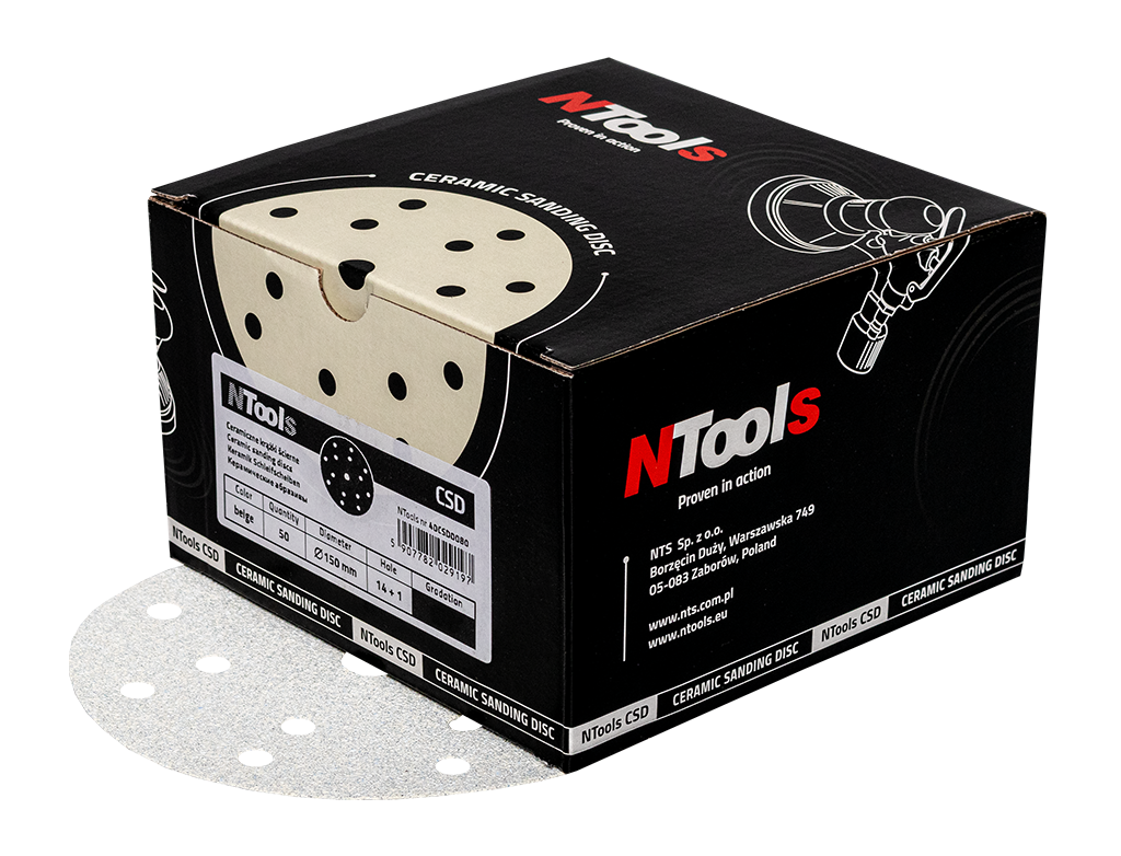 Disque abrasif en céramique 14+1 trous NTools CSD – 40CSD0080