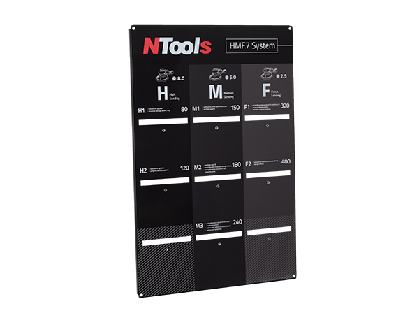 Tableau pour kit de disques abrasifs NTools HMF 7 TAB – 40HMFTAB