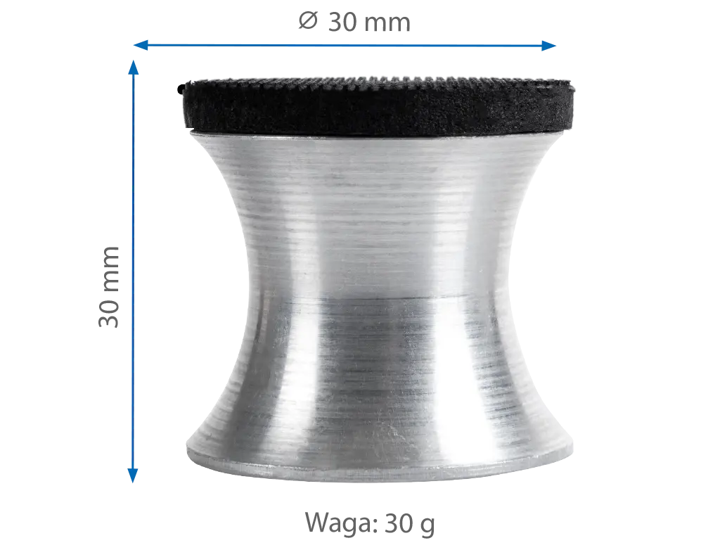 Bloc de ponçage aluminium 30 mm double face (adhésif & velcro) - ProFinish Distribution