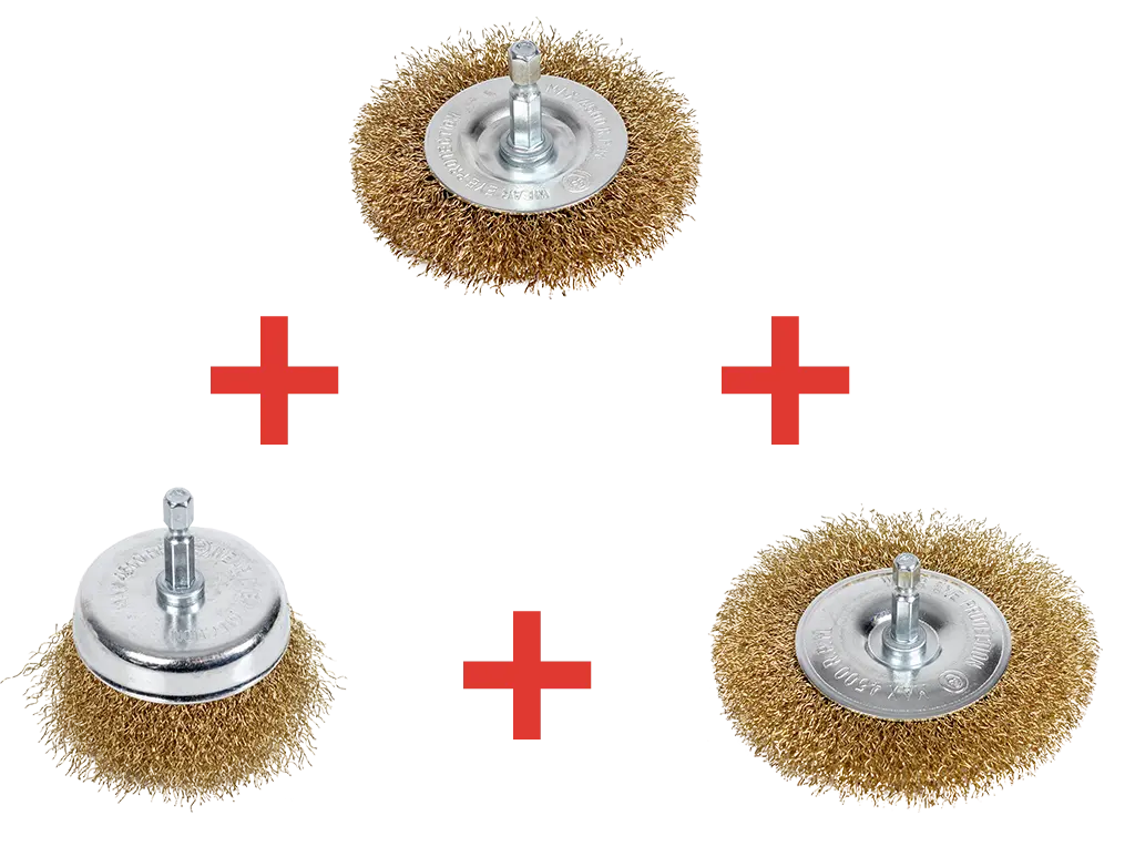 Brosse métallique à tige hexagonale - ProFinish Distribution
