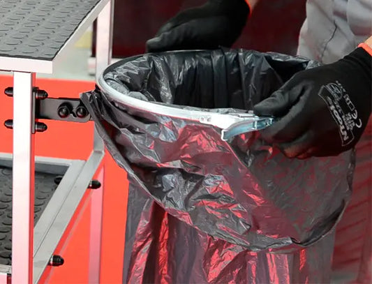 Cerceau pour sac poubelle avec verrouillage levier - ProFinish Distribution
