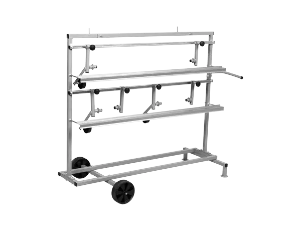 Chariot de marouflage pour 3 rouleaux de papier (30 à 90 cm) - ProFinish Distribution