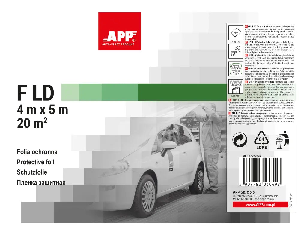 Film de masquage haute densité 4 μm (PE HDPE) - ProFinish Distribution