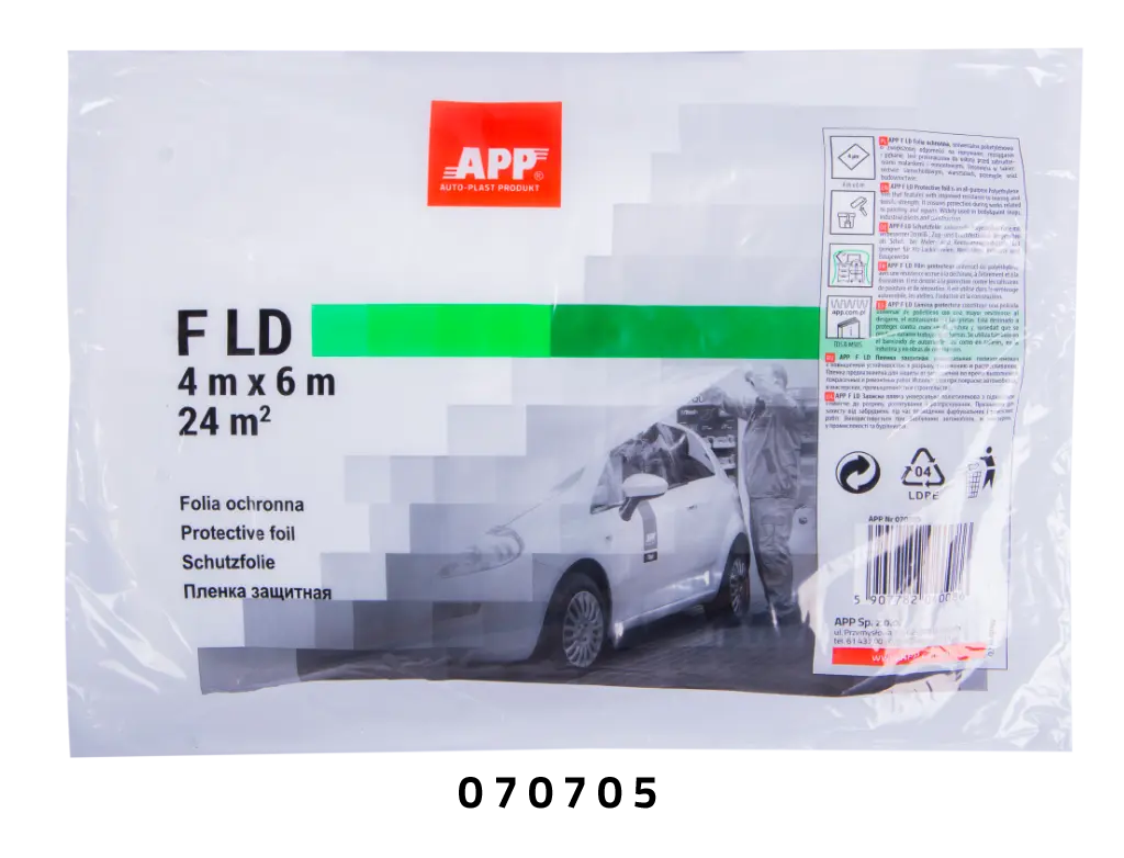 Film de masquage haute densité 4 μm (PE HDPE) - ProFinish Distribution
