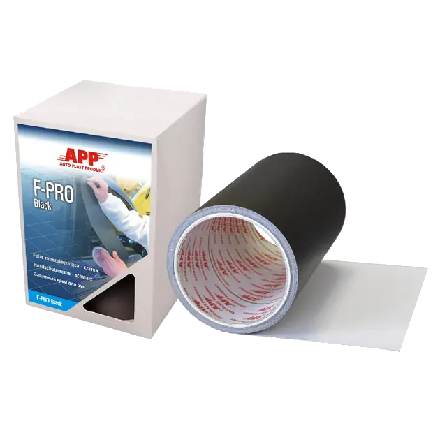 Film de protection noir auto-adhésif (150 mm x 5 m) - ProFinish Distribution