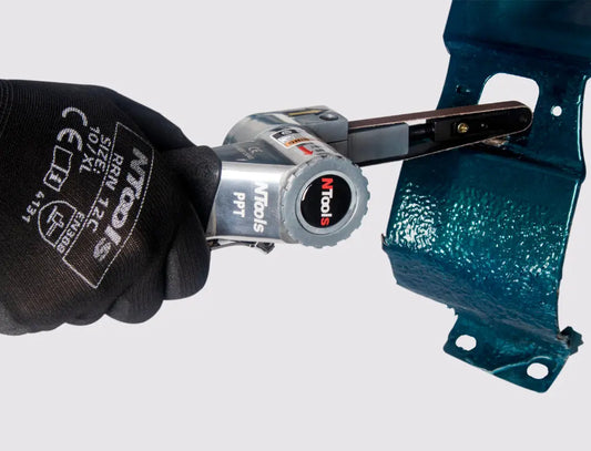 Lime pneumatique à bande 10x330 mm avec tête inclinable - ProFinish Distribution