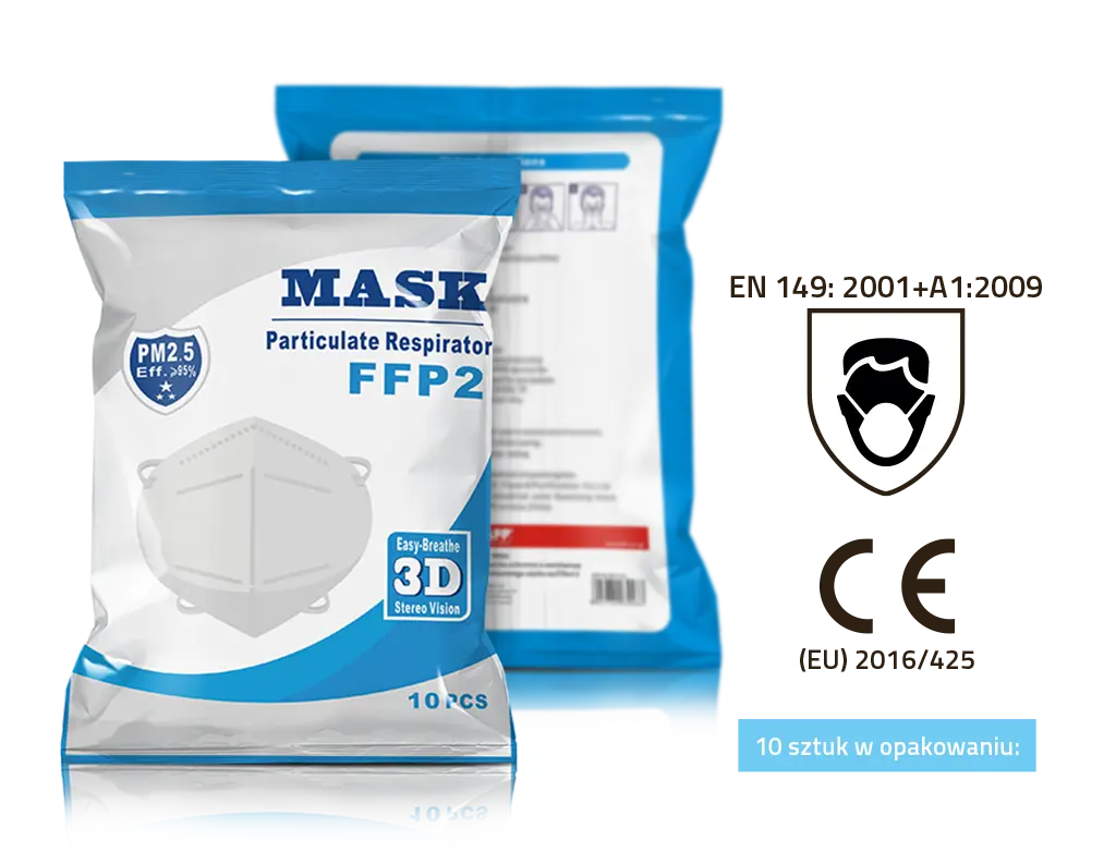 Masque jetable FFP2 4 plis - ProFinish Distribution