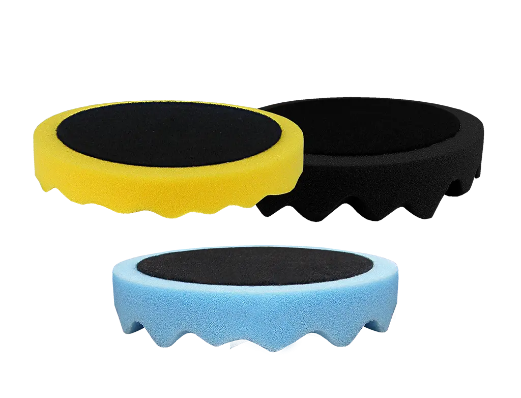 Mousses à polir gaufrées Ø150 mm & Ø180 mm (Velcro) - ProFinish Distribution
