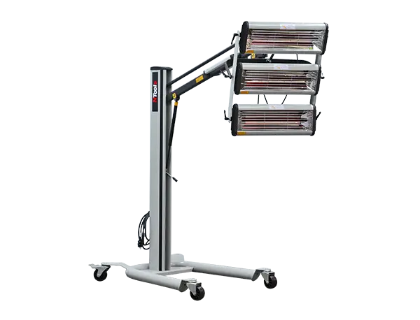 NTools FDS 3300 – Sécheur infrarouge 3 x 1,1 kW sur bras télescopique avec réglage de puissance et minuterie - ProFinish Distribution