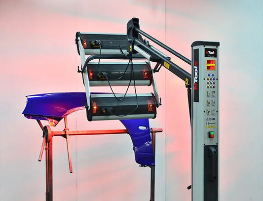 NTools FDS 3300 – Sécheur infrarouge 3 x 1,1 kW sur bras télescopique avec réglage de puissance et minuterie - ProFinish Distribution