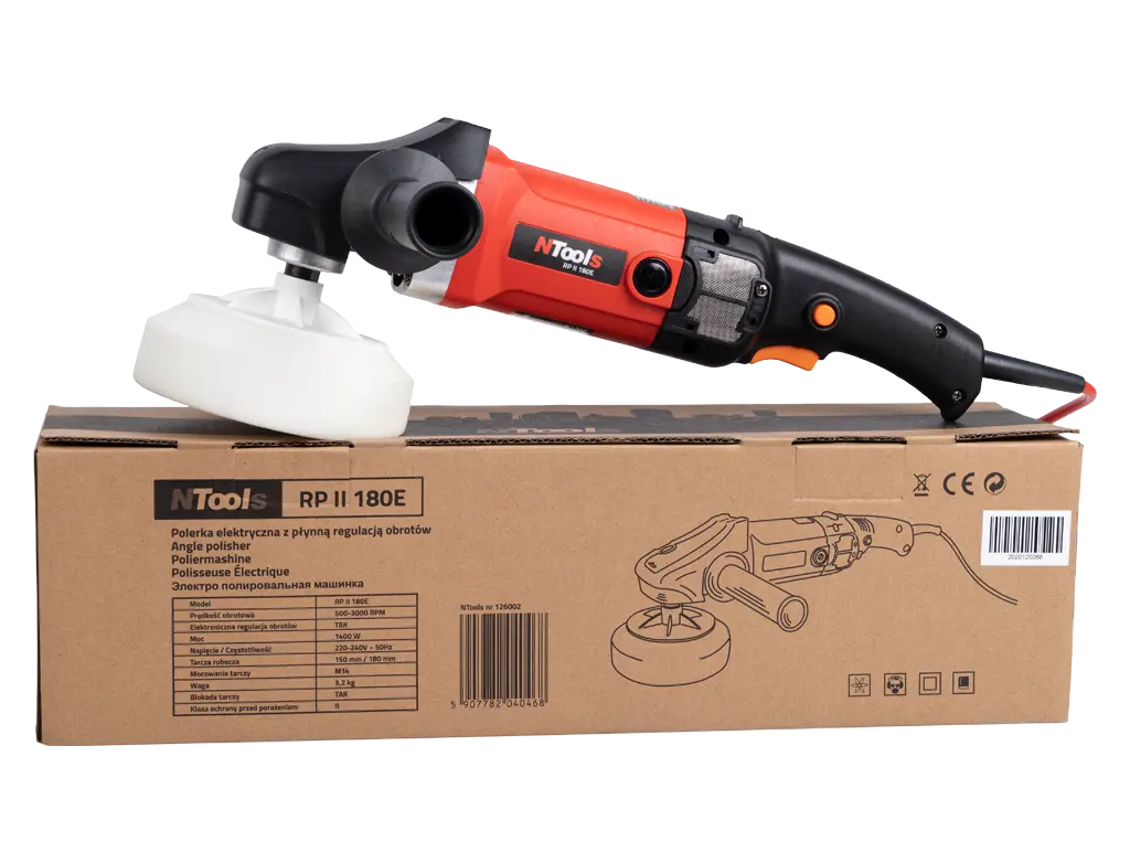 NTools RP II 180E – Polisseuse rotative électrique 1400W avec contrôle électronique - ProFinish Distribution