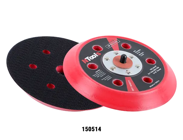 Plateau de ponçage Ø150 mm Velcro tendre, 5/16", 16 mm - ProFinish Distribution