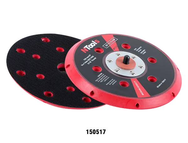 Plateaux de ponçage Ø150 mm 5/16’’ Velcro – Profil bas (10 mm) et haut (16 mm) - ProFinish Distribution