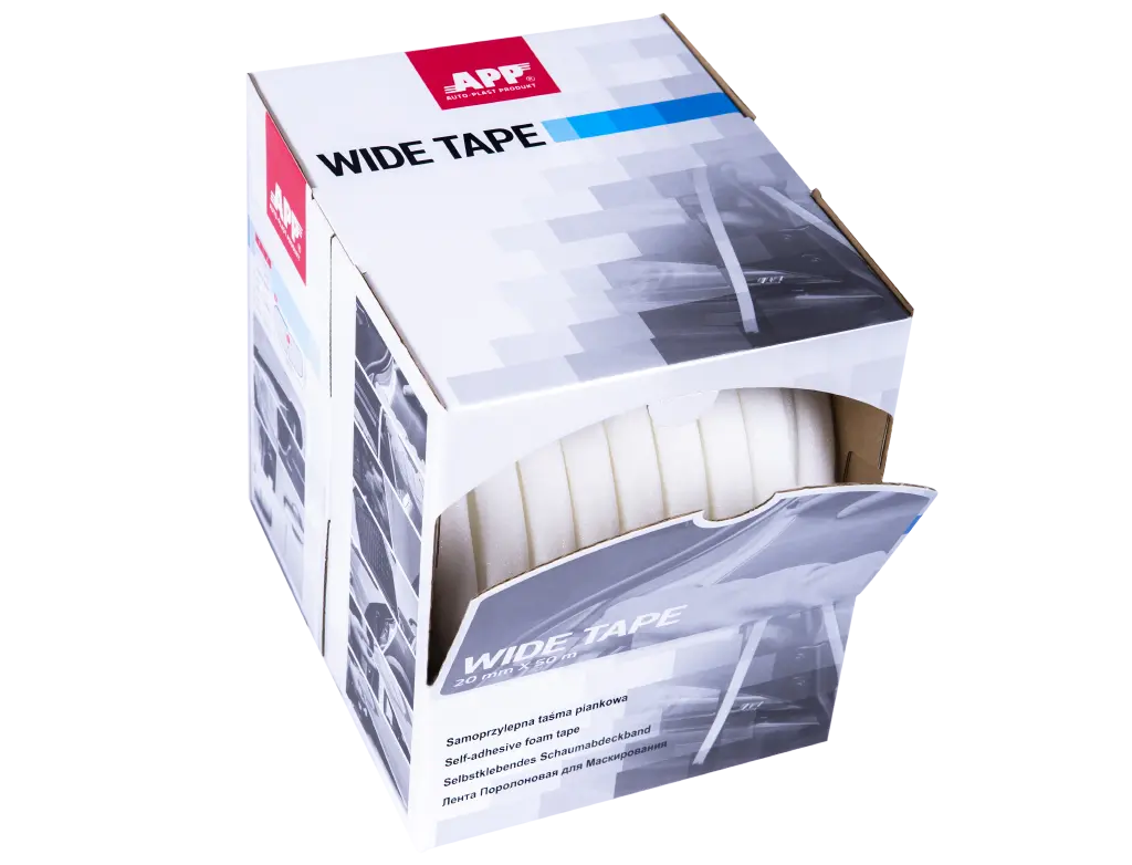 Ruban mousse large pour cavités et transitions de vernis - ProFinish Distribution