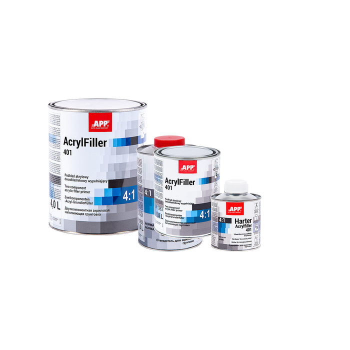 Durcisseur APP – contenants 020520 et 020518 sur fond transparent