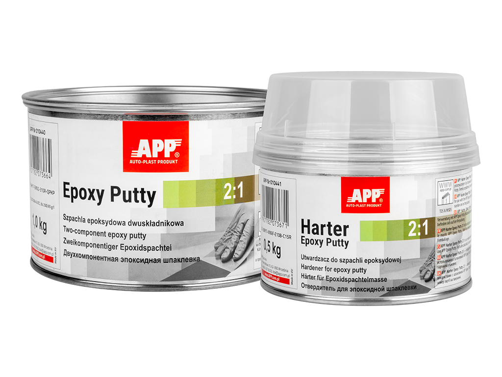 Pâte époxy à deux composants + durcisseur APP Epoxy Putty 2:1+Harter – 010440