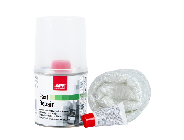 Kit de réparation résine + mat de verre APP Fast Repair – 010702