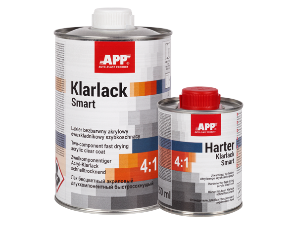 APP Klarlack Smart 4: 1Vernis acrylique incolore 2K HS 4: 1 à séchage rapide – 020103