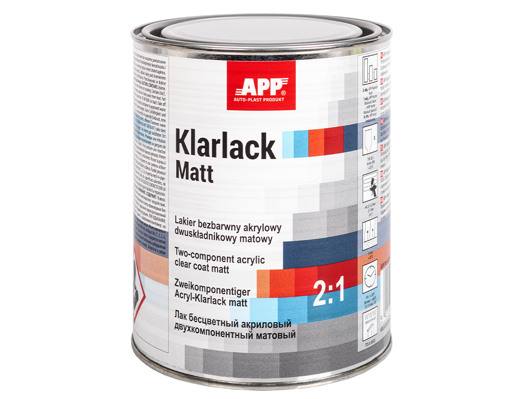 APP Klarlack Matt 2: 1 – 020180
