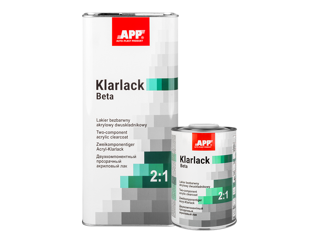 Vernis acrylique transparent deux composants + durcisseur APP Klarlack Beta 2: 1+Harter – composant 2 – 020390