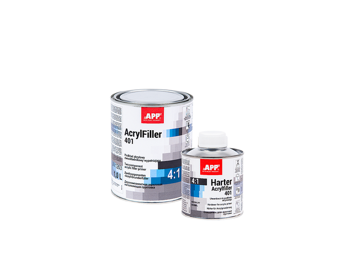 Apprêt acrylique à deux composants HS + durcisseur APP AcrylFiller 401 4:1+Harter – 020415 – vue 2