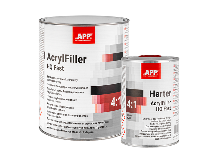Apprêt acrylique bi-composant à séchage rapide APP AcrylFiller HQ Fast 4:1 – 020550 – vue 2