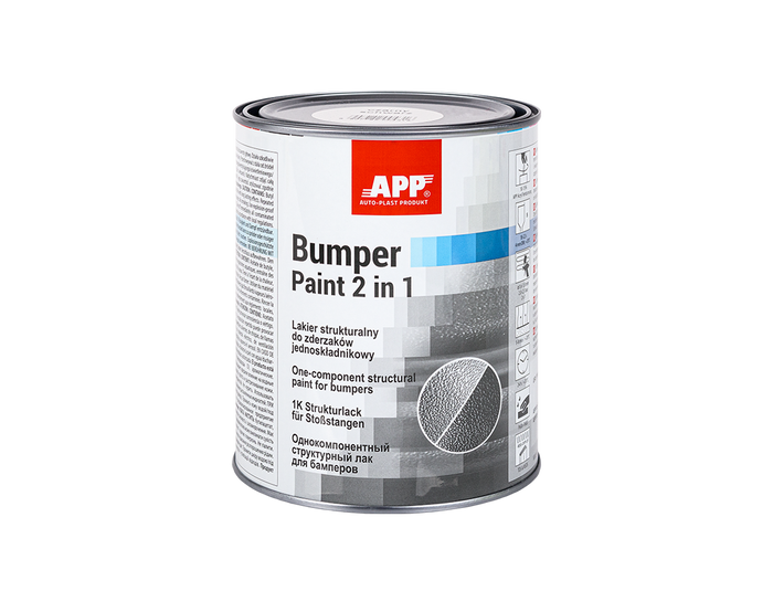 Peinture structurante 1k pour plastique APP Bumper Paint 2-en-1 – 020801