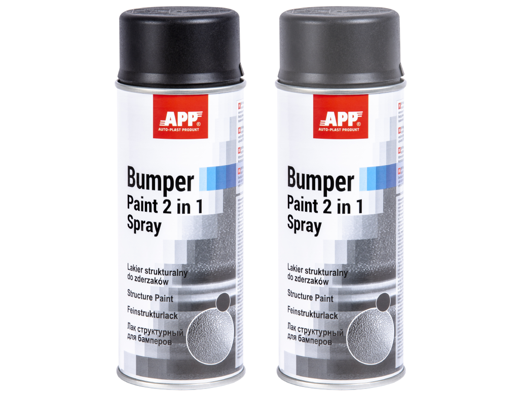 Peinture structurante pour plastique APP Bumper Paint 2-en-1 Spray – 020811