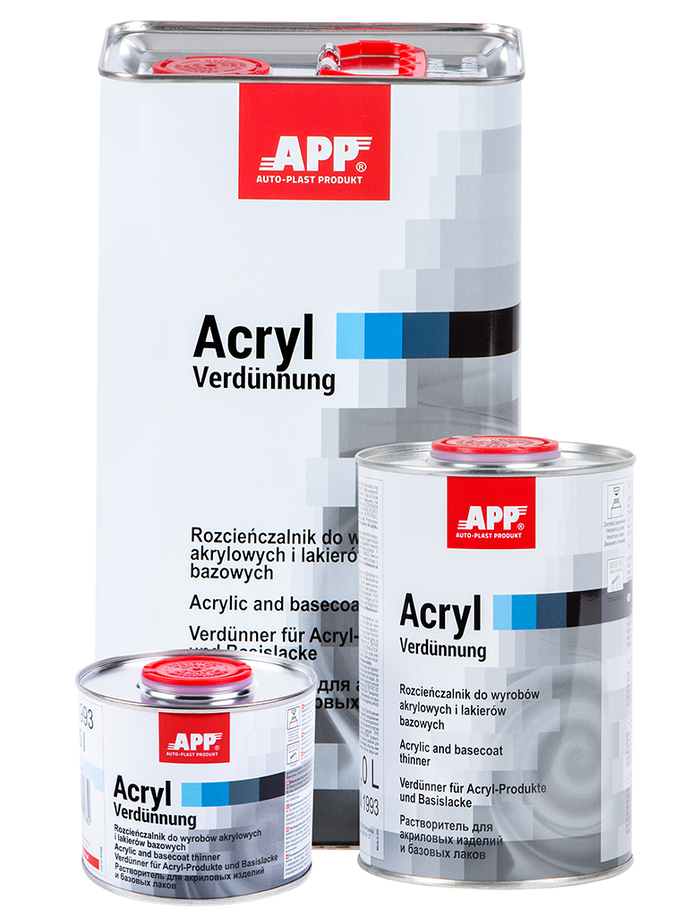 Diluant acrylique std carrosserie peinture APP Acryl Verdunnung – 030100
