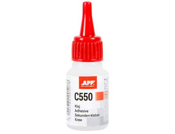 Colle cyanocrylate glue pour caoutchouc, matières plastiques APP C550 – 040507