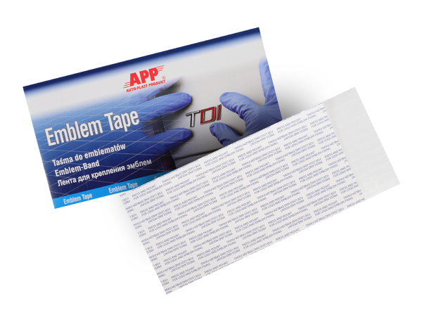 Bande pour collage logo ou emblème. APP Emblem Tape – 040920