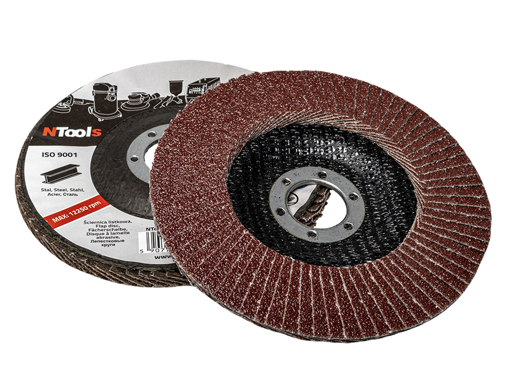 Disque à lamelle abrasive pour acier NTools LL 125 – 06XLM40