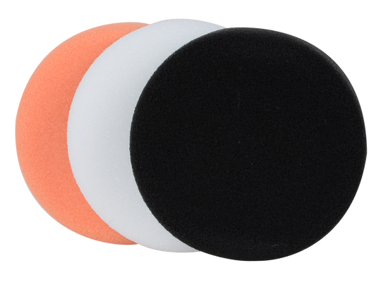 Polishing foams Ø75 mm &amp; Ø150 mm (Velcro) 