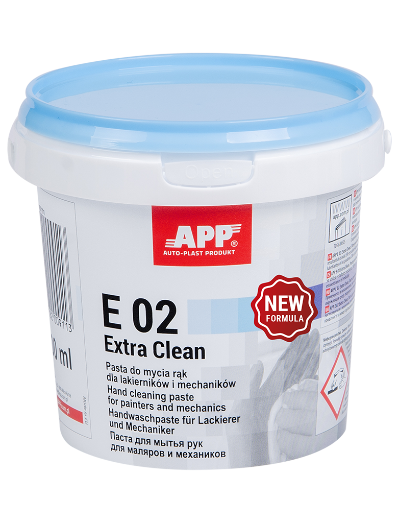 Pâte pour le lavage des mains APP E 02 Extra Clean NF – 090101