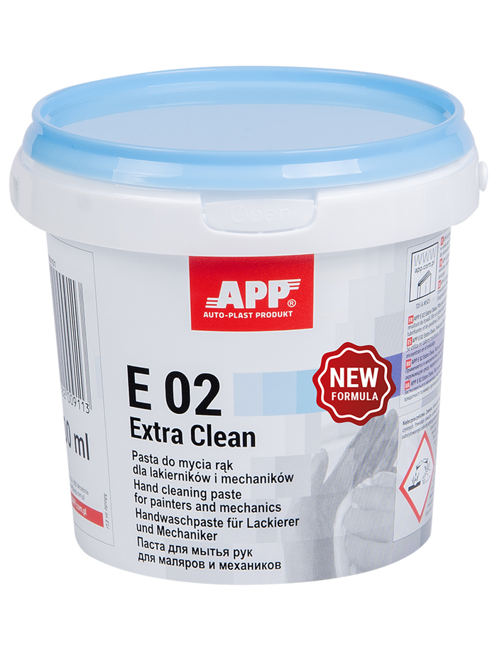 Pâte pour le lavage des mains APP E 02 Extra Clean NF – 090101