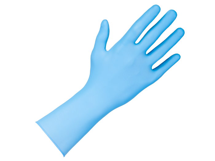 Gants jetables en nitrile, longs APP QUARTZ Q910 Extra Strong – 090651