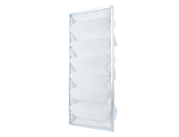 Filtre à poches - épaisseur 22 mm - 1070 × 523 × 200 mm - 1 × 7 poches avec cadre-USI-modèle C APP FK 306 – 100306