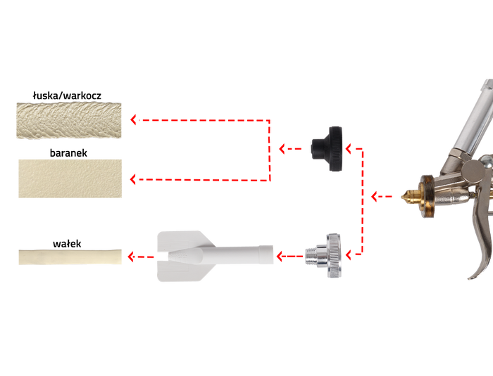 Pistolet de pulverisation cartouche polymer NTools PM – 110501 – vue 2