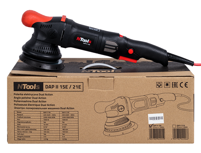 Polisseuse électrique, type Dual Action, avec une saute 15 mm NTools DAP II 15E – 126004 – vue 2
