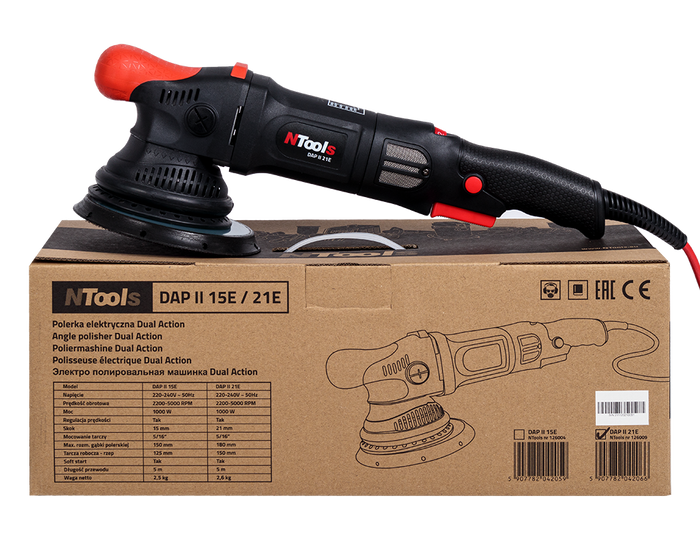 Polisseuse électrique, type Dual Action, avec une saute 21 mm NTools DAP II 21E – 126009 – vue 2