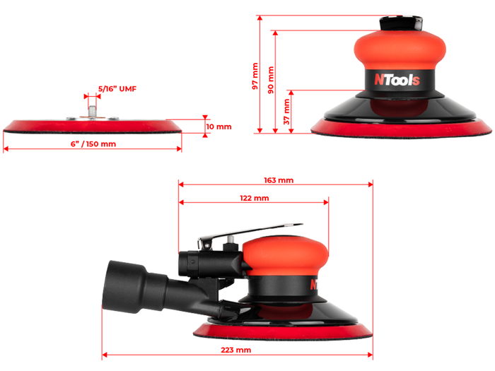Ponceuse Pneumatique NTools RS 15050 – 135050 – vue 2