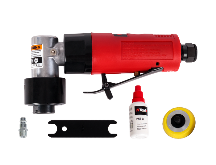 Ponceuse pneumatique excentrique, d'angle avec disque 50 mm NTools PSM50 – 139200N – vue 2