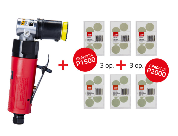 Ponceuse pneumatique pour les petites surfaces avec disque SET NTools PSM30 SET – 139210NSET