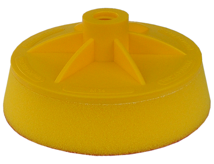 Plateau avec disque de polissage M14, 30 mm, velcro pour éponges de polissage d150/h2, 5 APP TR 125 – 150507